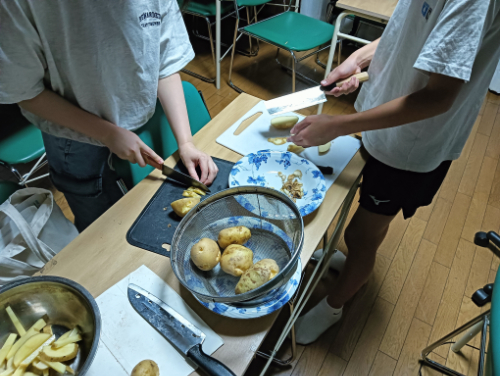 学習塾 息抜き フライドポテト