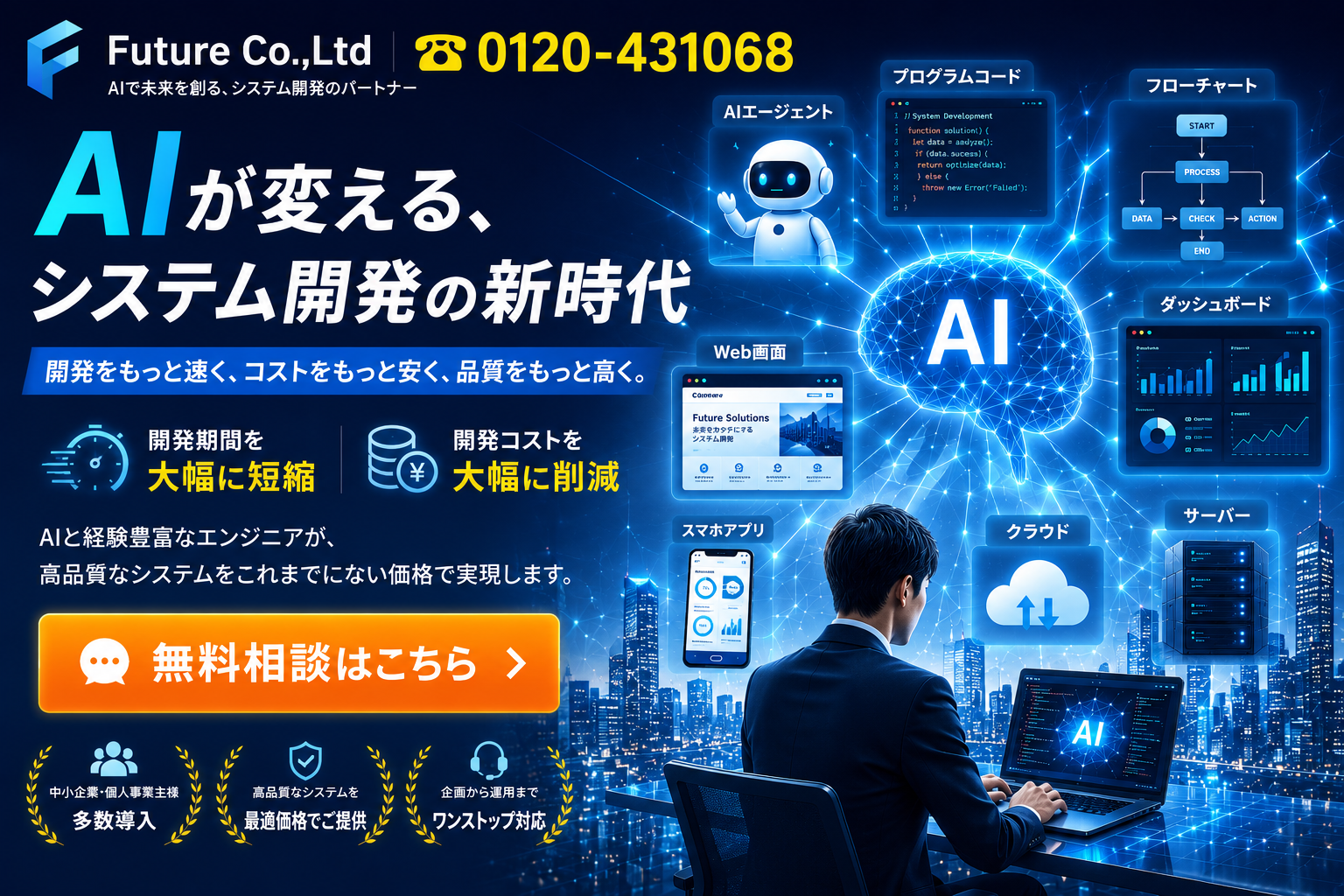 システム開発 格安・Webシステム開発 安い フューチャー株式会社